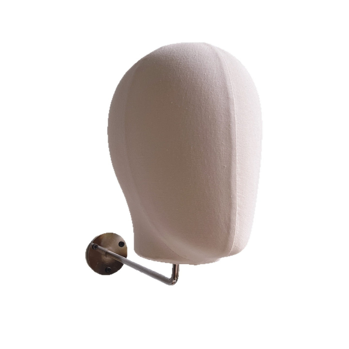 Wall Mannequin Head Professional Wall-Attached Hairpiece Stand Mannequin Head with Hook for Milliners