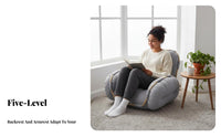 Space-Saving Fold-out Floor Couch Luxurious Cushioning Adjustable Sleeper Loveseat High-Density Foam Filling Sofa Bed No Assembly Required for Apartment Dwellers, Young Adults, Bay Window, Bedroom, Living Room, Playroom