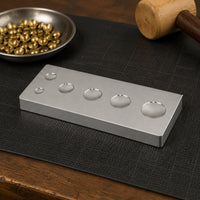 Snap Rivet Setter Base Multi-Use Mirror Finish Setting Base Craft Equipment for Leatherworkers