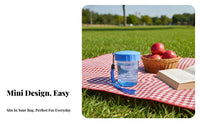 Mini Portable Cup Cute Design Handheld Water Cup Compact Size Small Tumbler with Lanyard for Students, Children, School, Office, Outdoor