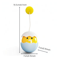 Wobbling Electric Cat Toy Battery-Operated Cat Toy with Wand Rotating Compact for Indoor Cats