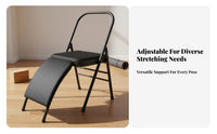 Foldable Design Iyengar Mind-Body Practice Chair Multi-Functional Iyengar Auxiliary Chair Heavy-Duty Mind-Body Practice Inversion Bench Sturdy Steel Frame for Beginners, Professionals, Home Gym