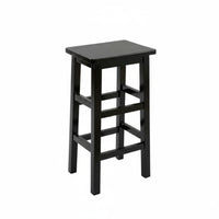 Solid Structure Backless Square-Top Seat Long-Lasting Construction Backless Counter Stool Footrest Bar Chair Versatile Design for Restaurant Owners, Homeowners, Adults, Cafe, Dining Room, Kitchen, Gameroom