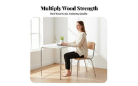 Wood and Metal Dining Chair Retro Aesthetic rustic design Chair with Wood Top Minimalist Design Household Furniture for Living Room, Study, Kitchen