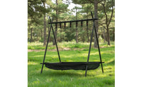 Camping Hanging Rack Aluminum Alloy Outdoor Storage Rack Space-Saving Camping Organizer for Camping, Backpackers, Picnics