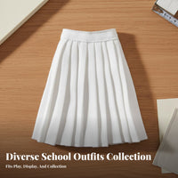 1/6 Scale Doll School Uniform Scholastic Design 1/6 Scale School Uniform Realistic Design 30cm Doll Clothes for Children, Dress-up Play