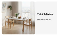 Modern Rectangular Dining Set Space-Saving Design Wooden Dining Table and Chair Set Stable Structure Home Furniture for Homeowners, Apartment Dwellers