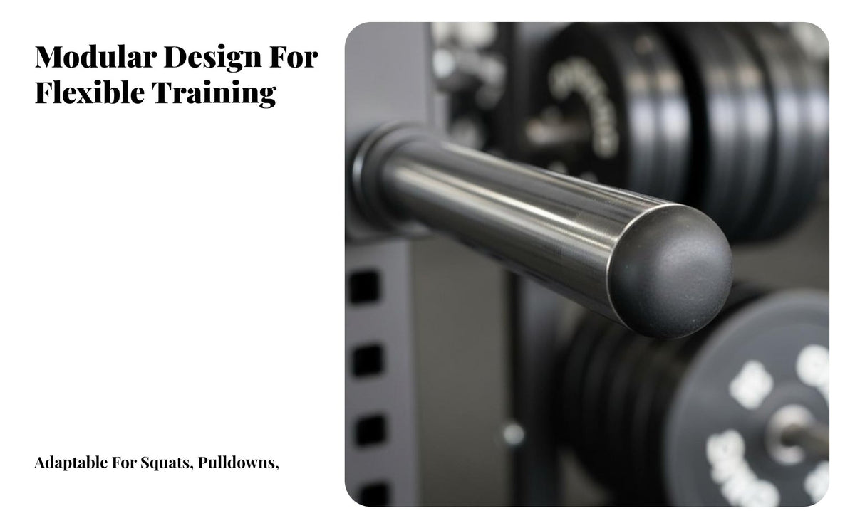 Cable Pulley System Squat Rack Commercial Grade Strength Rack with Cable Pulley System Heavy Duty Multi-Functional Squat Cage for Fitness Enthusiasts