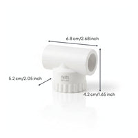 White PPR Pipe Connector Tight Fit Plastic Locking Band Connector Easy Hand Twist Plastic Pipe Adapter