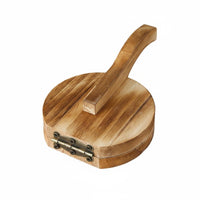 Dumpling Wrapper Press Ergonomic Handle Dumpling Skin Creator Solid Wood