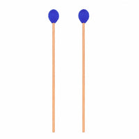 2 Pieces Marimba Mallet with Maple Handle Wooden Marimba Mallet Percussion for Students, Practice