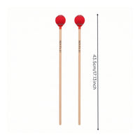 Yarn-Wrapped Marimba Mallets Wooden Vibraphone Mallets Soft Professional for Performance