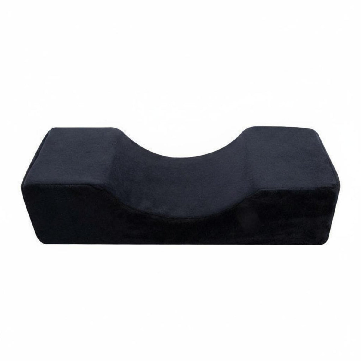 Breathable & Skin-Friendly Eyelash Extension Pillow Soft Velvet Cover U-Shaped Lash Pillow Side Pockets for Estheticians, Spas, Home Studios