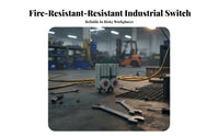 Flame Resistant Foot Switch Pressure Resistant Electrical Foot Pedal Hands for Factory Workers, Metalworkers, Machine Control, Workshop