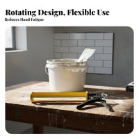 Caulking Rotatable Barrel Rotating Skeleton Caulk Sealant Applicator Labor-Saving Even Function for Handymen, Kitchen