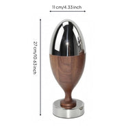 Wood-Grain Finish Goblet-Shaped Utensil Holder Set Silver-Toned Metal Accents Decorative Utensil Holder Set Lidded Silverware Utensil Holder Slotted