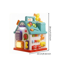 Multifunctional Busy House Toy Carry Handle Birdhouse Activity Toy Activity Toy ABS Plastic Sensory Activity House Fine Motor for Babies, Toddlers, Home Play