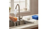 100 Pieces Faucet Strainer Bag with Tie Straps Sediment-Trapping Faucet Strainer Bag with Ties Reusable Pouch with Ties for Kitchen Sink