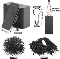 黑色吊牌卡300卡+300吊绳+300别针 （ZLP23051603）