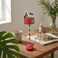 Christmas Mailbox Scene Display North Pole Post Box Freestanding Holiday Decor Focal Point