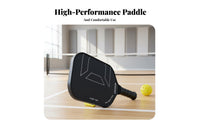Pickleball Paddle High-Rotation Surface Carbon Fiber Pickleball Paddle Pure Carbon Fiber Racket Power and Control Large Sweet
