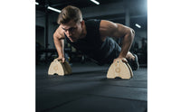 Wood Pushup Bars Wooden Wood Pushup Bars Compact Handles for Fitness Enthusiasts