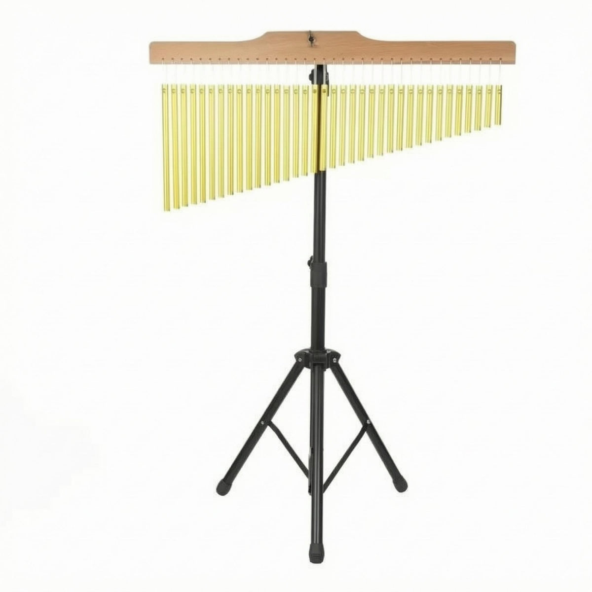 Gold-Colored 36-Tone Wind Chime Adjustable Tripod Wind Chime Floor Standing