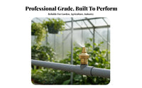 Cooling Mist 1/2 Inch Thread Nozzle Dust Suppression Adjustable Brass Spray Nozzle Uniform Spraying for Agriculture, Greenhouse, Lawn
