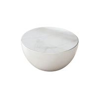 2 Pieces Minimalist Design Round Nesting Coffee Table Set Modern Design Round Nesting Tables Small Space Friendly Living Room Furniture With Storage for Apartment Dwellers, Interior Designers, Homeowners, Office Lounge, Bedroom, Hotel Lobby, Beauty Salon
