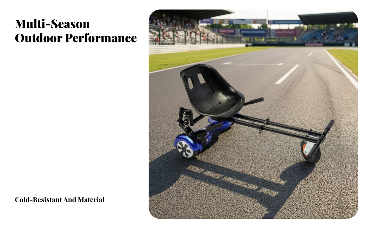 Pre-Drilled Balance karting vehicle Seat | Ribbed Underside Structure, Sturdy Molded Shape, slide karting vehicle Seat