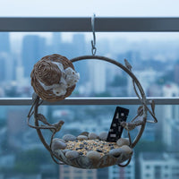 Bird Shaped Hanging Planter Easy to Install Iron Hanging Planter Heavy-Duty Metal Plant Hanger for Balcony