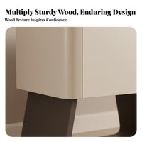 Italian type Storage Nightstand Minimalist Design Shaped Bedside Cabinet Modern Aesthetic Bedroom Furniture long-lasting Construction for Homeowners, Apartment Dwellers, Students, Small Spaces, Entryway