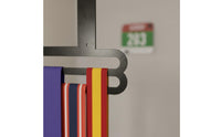 Wall Mount Medal Rack with Number Holder Easy to Install Endurance Run Bib and Medal Holder Sleek Design for Home Gym