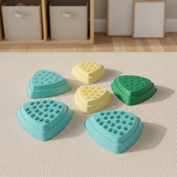 5 Pieces Kids Balance Stepping Stones Indoor & Outdoor Use Sensory Training Stability Stones Lightweight Colorful Obstacle Course Blocks