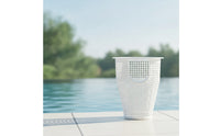 Pool Basket with Handhold Perforated Pool Pump Basket Tapered Plastic for Swimming Pools