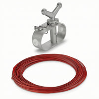 Pool Cover Cable and Winch Kit Long-Lasting Pool Cover Winch with Cable Hardware Reinforced Ergonomic for Above-Ground Pools