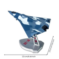 1/100 Scale Aircraft Model with Stand Fixed-Pose Fighter Jet Model with Stand Collectible for Aviation Enthusiasts, Collectors, Display Cabinet