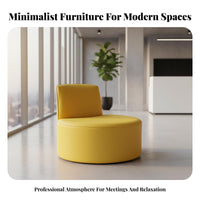 2 Pieces Modern design Armchair and Side Table Group Minimalist Design Upholstered Club Chair Business & Leisure Use Reception Furniture dense-fill padding for Office Managers, Interior Designers, Homeowners, Bedroom