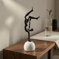 Inverted Gymnast Statue Abstract Gymnast Figurine Glossy House Decoration