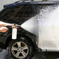 Car Cleaning Foam Sprayer for Professional Wash, Aluminum Foam Lance with 1L Bottle for Detailing, Durable Metal Adjustable Nozzle, Blaster