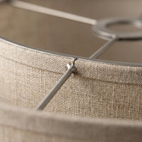 Linen Lampshade for Table Lamps with Chinese Style Textile, Easy Detachable Design for Floor Shade Replacement