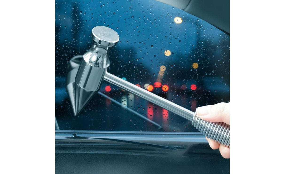 Portable Car Emergency Hammer Anti-Slip Handle Car Window Breaker High-Pressure Coil Vehicle Rescue Hammer for Roadside