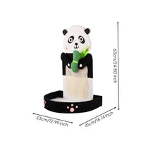Pandas Cat Scratching Pillar Sisal-Wrapped Cat Scratching Pillar with Bed Vertical for Cats, Kittens