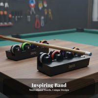360 Degree Rotation Electric Cue Straightness Checker Type-C Rechargeable Automatic Cue Shaft Tester Single-Button Start for Game Room