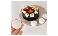 13 Pieces Miniature Hearth Scene Detailed Miniature Dining Set with Mat Realistic Miniatures for Hobbyists, Photo Props