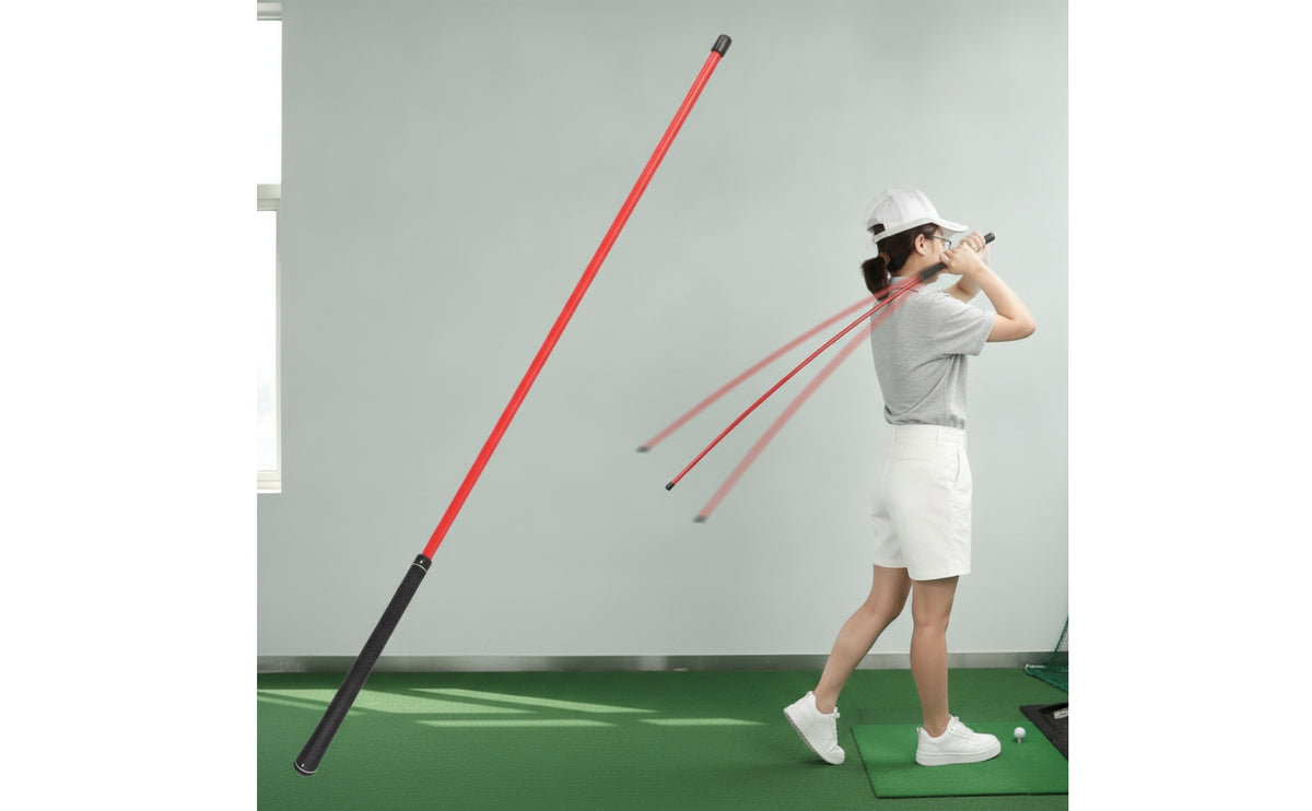 Anti-Slip Golf Swing Training Stick Long-Lasting Golf Practice Stick Portable Ergonomic for Golfers, Beginners, Home