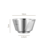 Double Insulated Bowl Easy to Clean Tableware Stackable for Camping