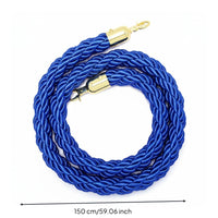Queue Barrier Rope Hooks Stanchion Rope Long-Lasting for Stanchions