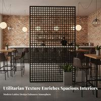 Hollow-perforated Design Urban Wire Mesh Divider Multi-Purpose Partition Screen Sturdy Construction Metal mesh for Interior Designers, Business Owners, Homeowners, Restaurant, Entryway, Foyer, Office