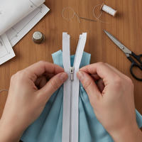 Miniature Metal Open-End Zippers for Doll Clothes and Craft Projects